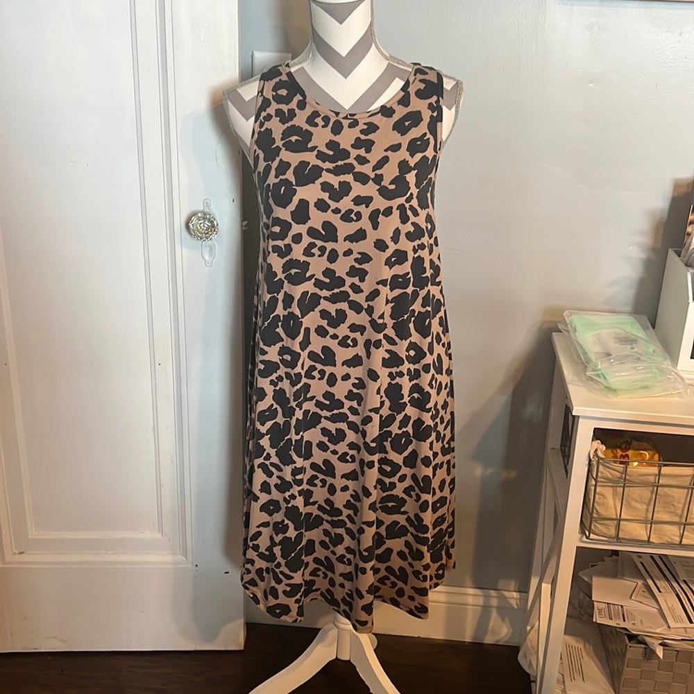 Womens leopard print dress